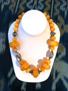 Chinese Turquoise Nugget Necklace