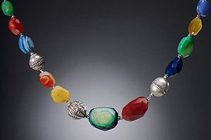Multi Chalcedony Necklace