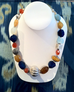 Chalcedony, Baltic amber, Balinese sterling