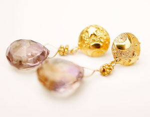 Ametrine earrings
