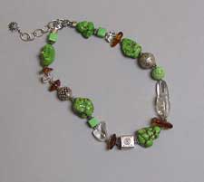 lime green necklace