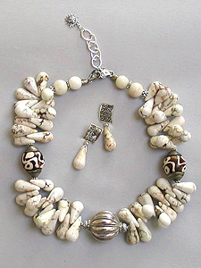 White Turquoise Necklace